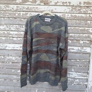 🌟 Megalos Vintage Men's Multicolor Sweater Size Large Tall